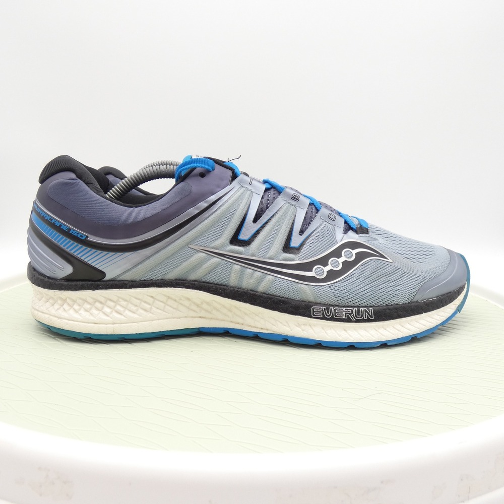 Saucony Hurricane ISO 4 Mens Running Shoes Grey Blue S20411-2 Size 11.5